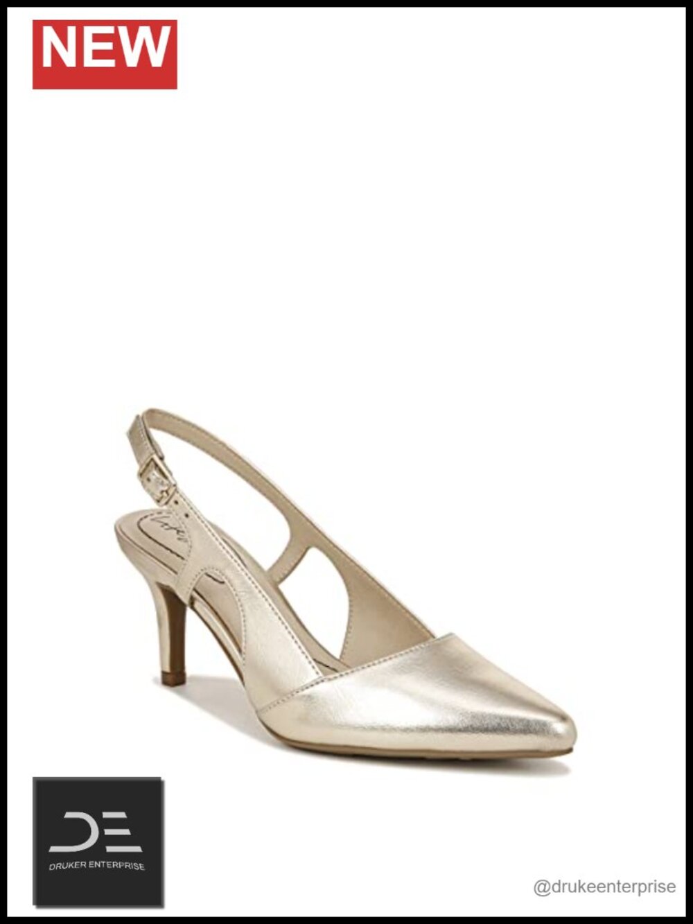 Slingback Heeled Sandals for Women Pointed Toe Stiletto PU